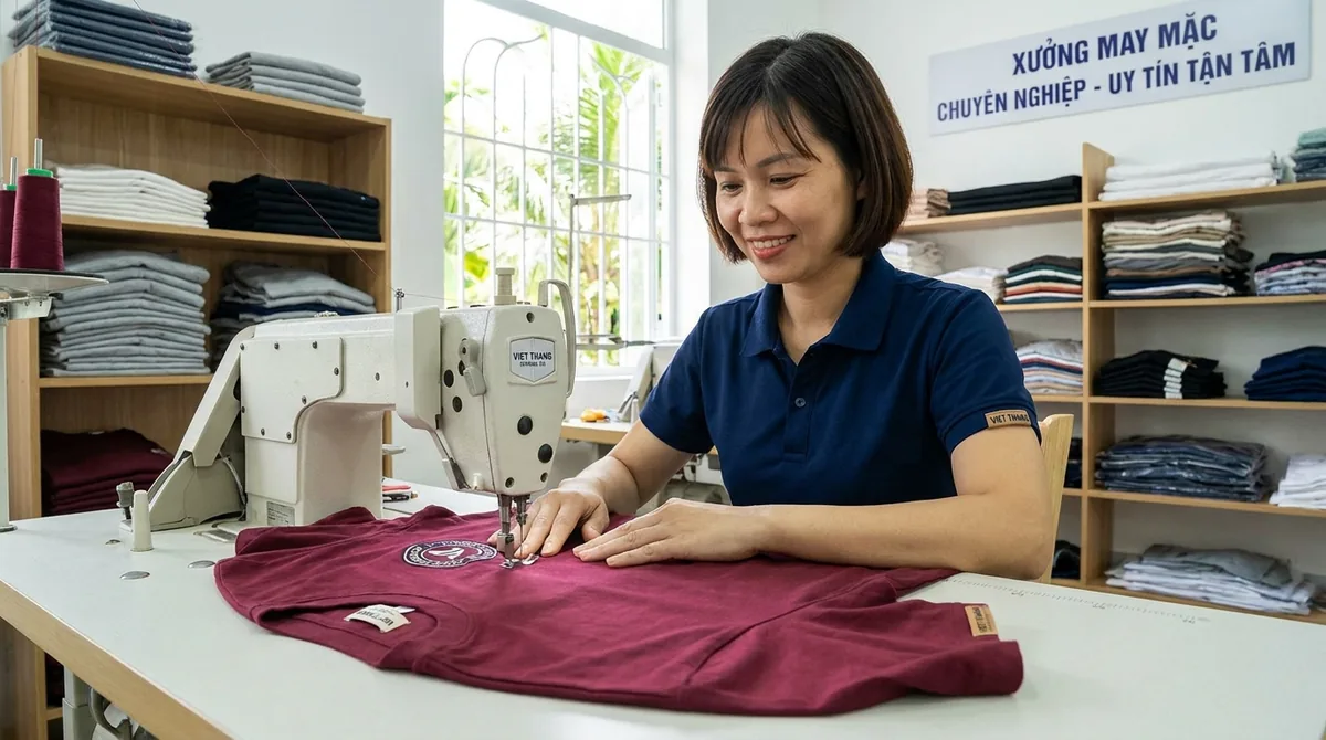 áo thun đồng phục cổ tròn - 2