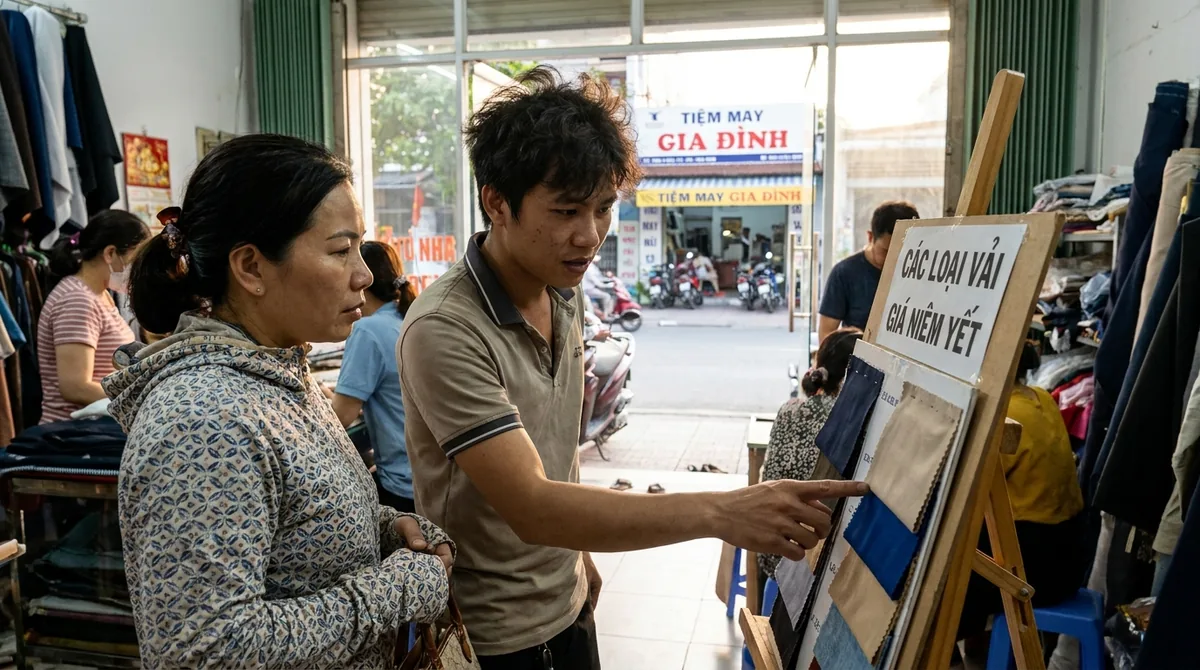 bảng báo giá quần áo
