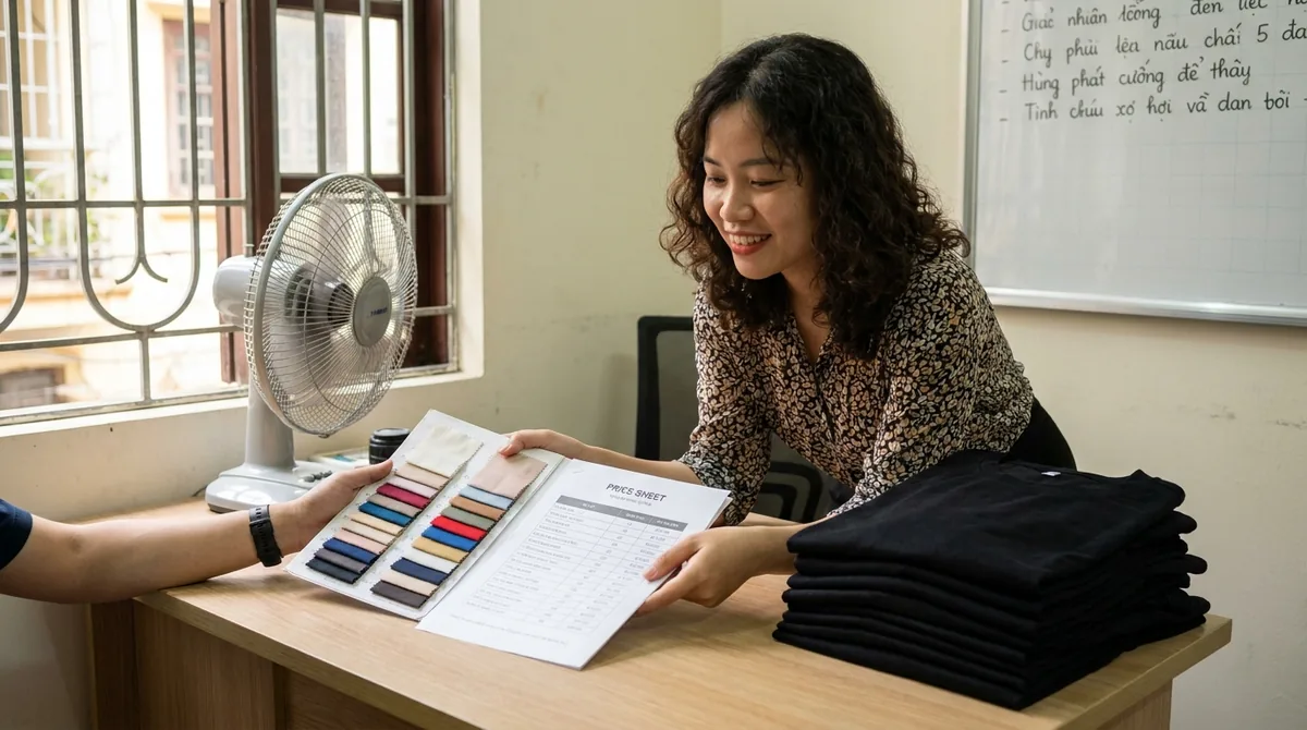 bảng báo giá quần áo - 2