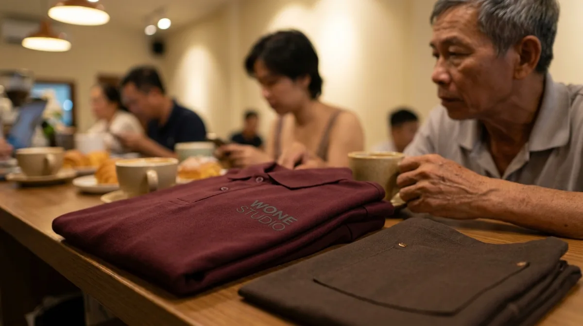 đồng phục quán cafe han quoc - 3