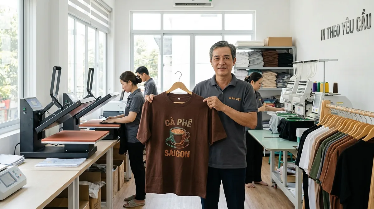 in áo thun đồng phục tphcm