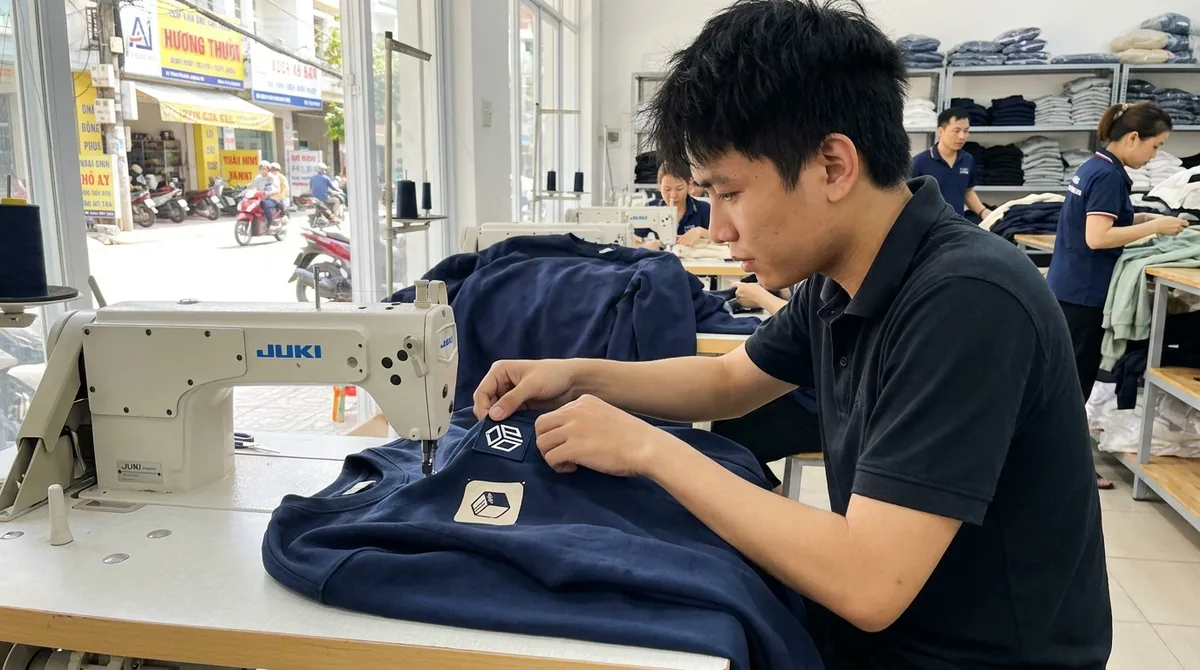 may đồng phục nhân viên công ty
