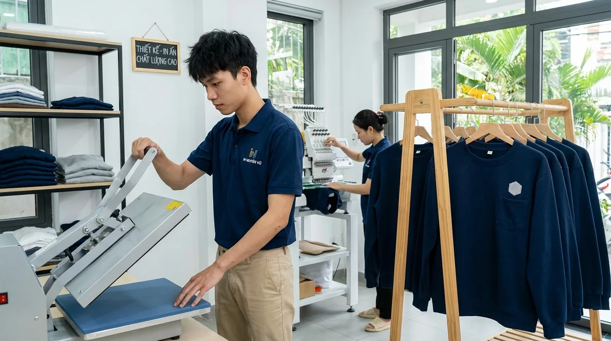 máy in áo đồng phục