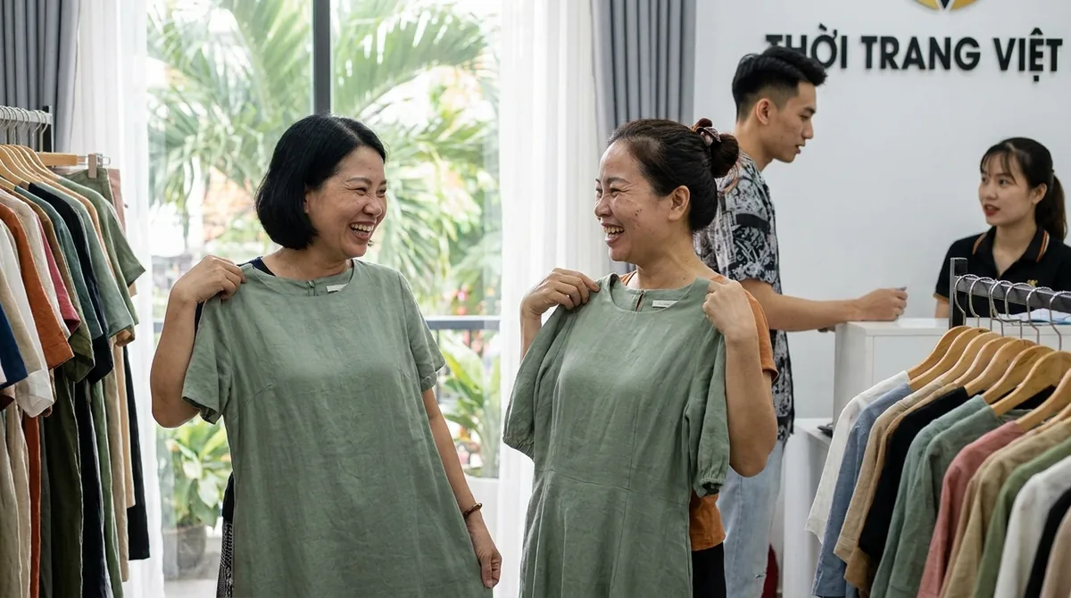 quần áo trung niên cao cấp