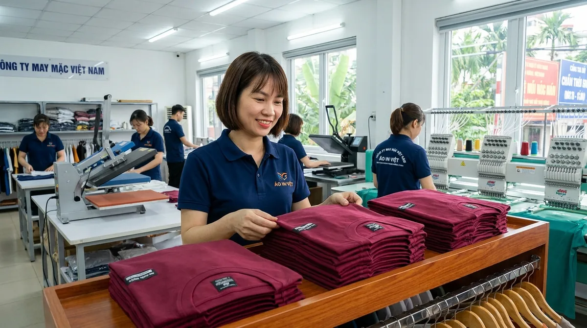 xưởng in áo thun theo yêu cầu - 2