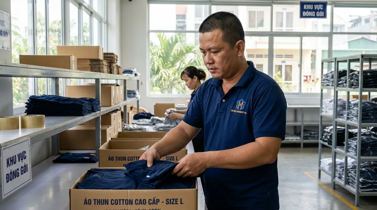 xưởng may áo thun đồng phục - 3