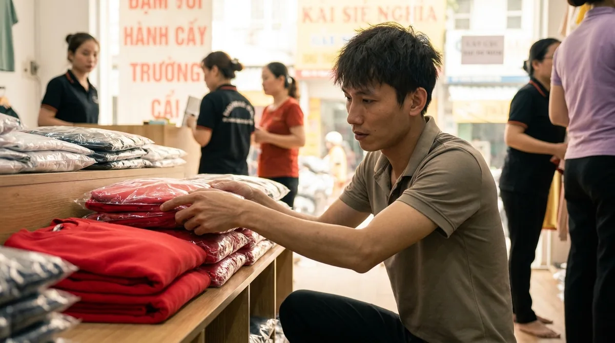xưởng may đồng phục công ty